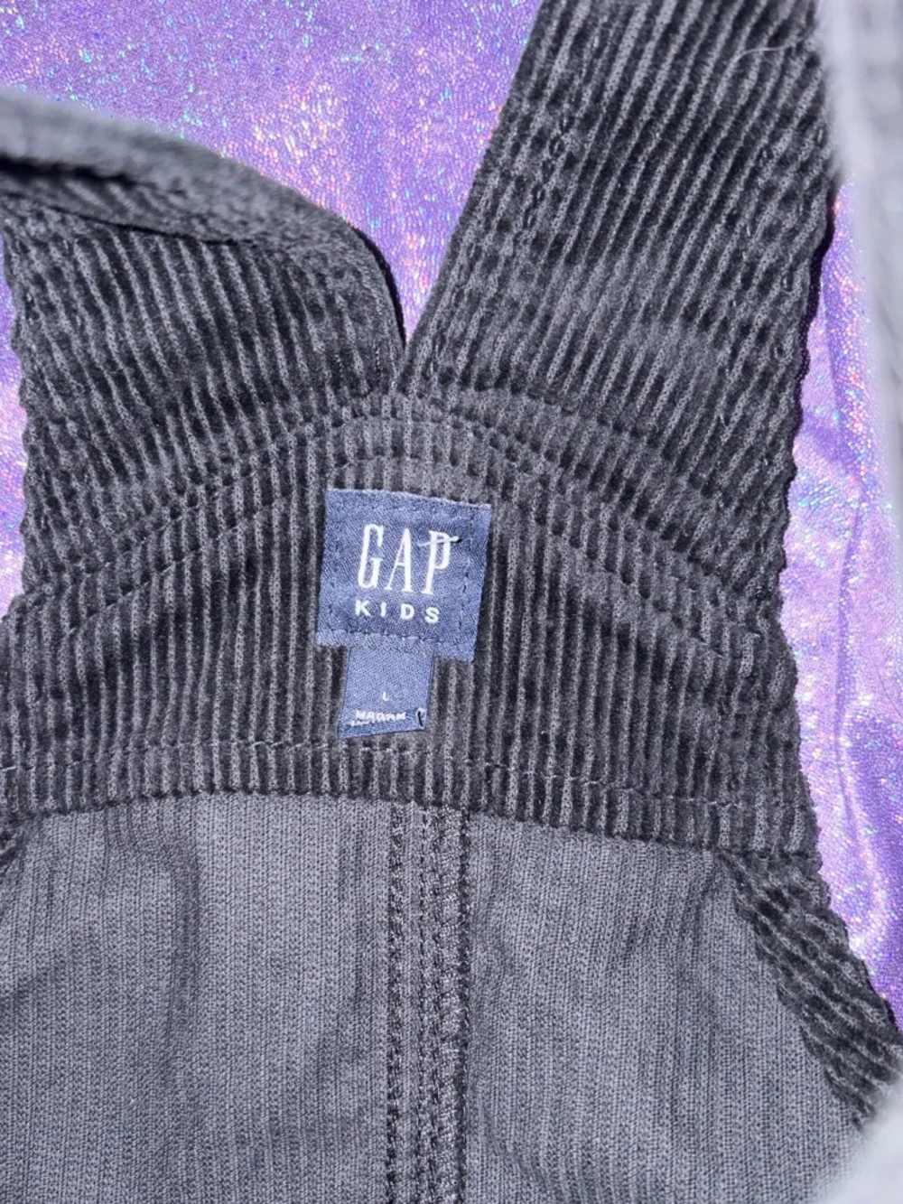 Gap Black Corduroy Skirtall Dress